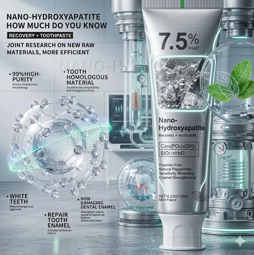 Nano-Hydroxyapatite Toothpaste 75% Whitening Cream
