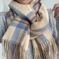 Women Plaid Long Scarf Autumn Winter Korean Style