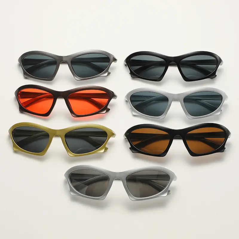 Silver Frame UV Protection Sunglasses for Men Women