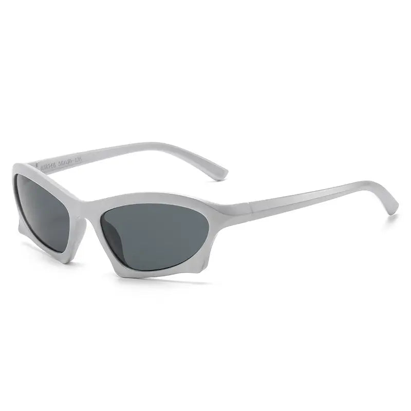 Silver Frame UV Protection Sunglasses for Men Women