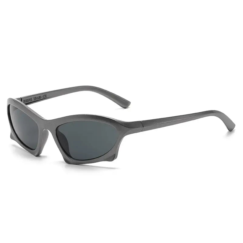 Silver Frame UV Protection Sunglasses for Men Women