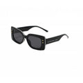 Trendy Square Frame Sunglasses with Gold Star Detail