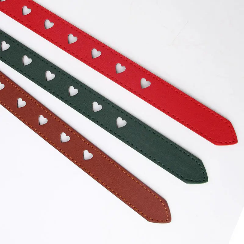 Heart Buckle Belt for Women in Multiple Colors