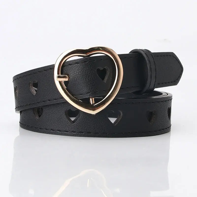 Heart Buckle Belt for Women in Multiple Colors