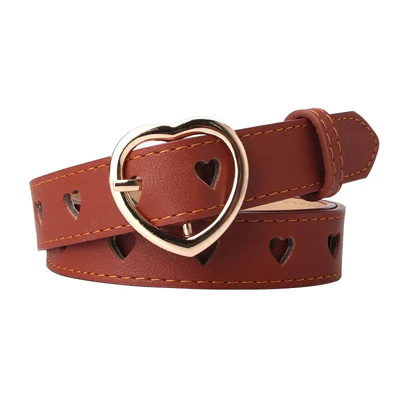 Heart Buckle Belt for Women in Multiple Colors