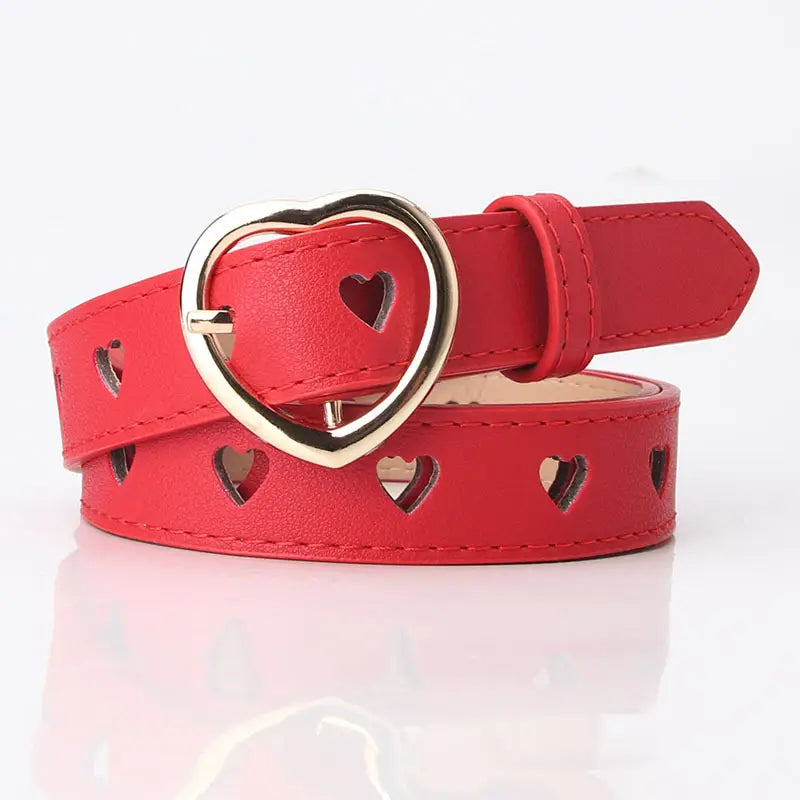 Heart Buckle Belt for Women in Multiple Colors