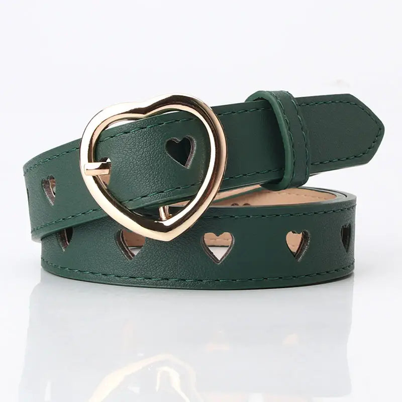 Heart Buckle Belt for Women in Multiple Colors