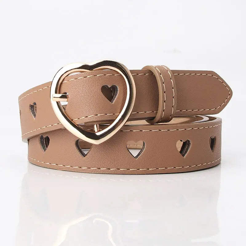 Heart Buckle Belt for Women in Multiple Colors