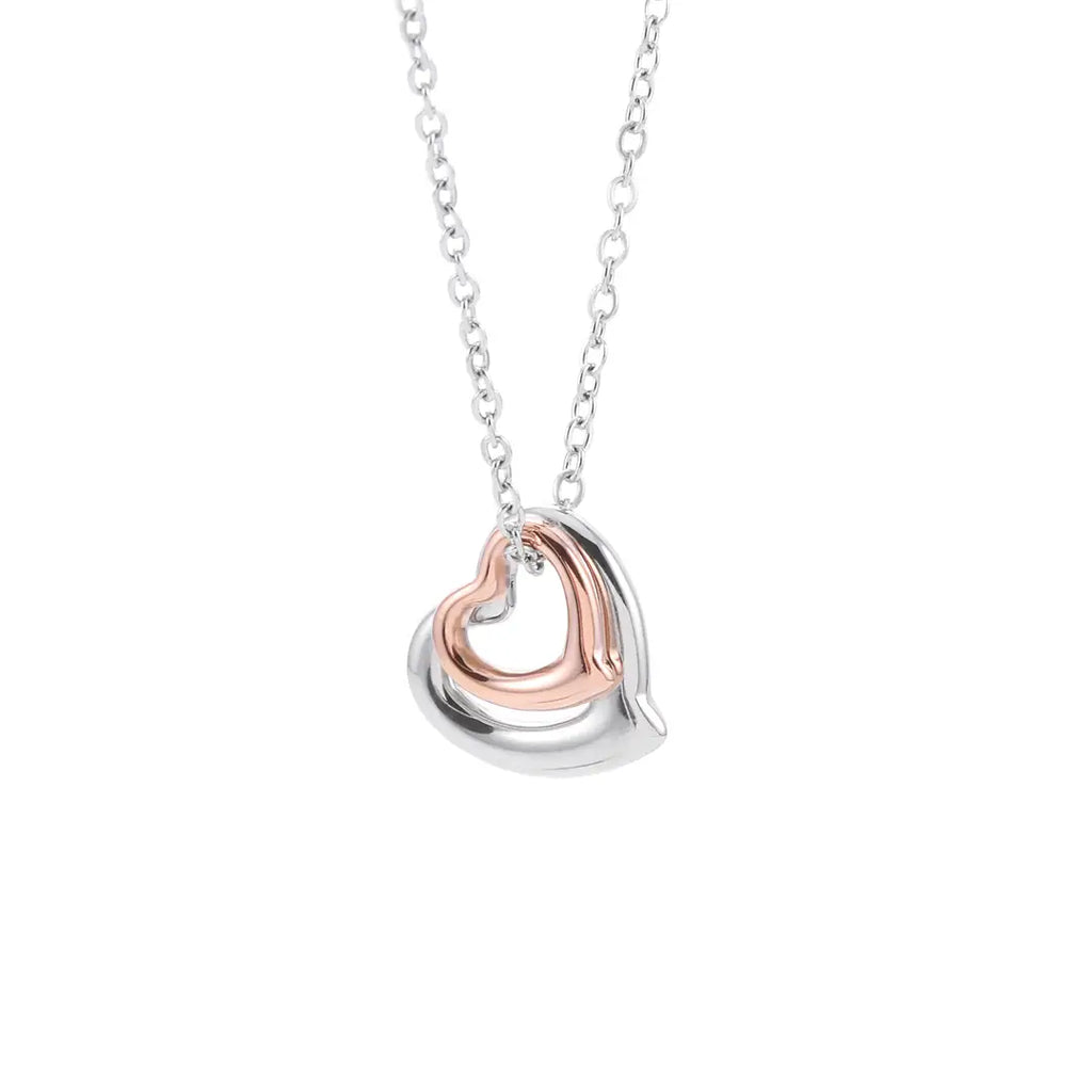 Silver Heart Necklace for Women Daily Wear Fashion Jewelry