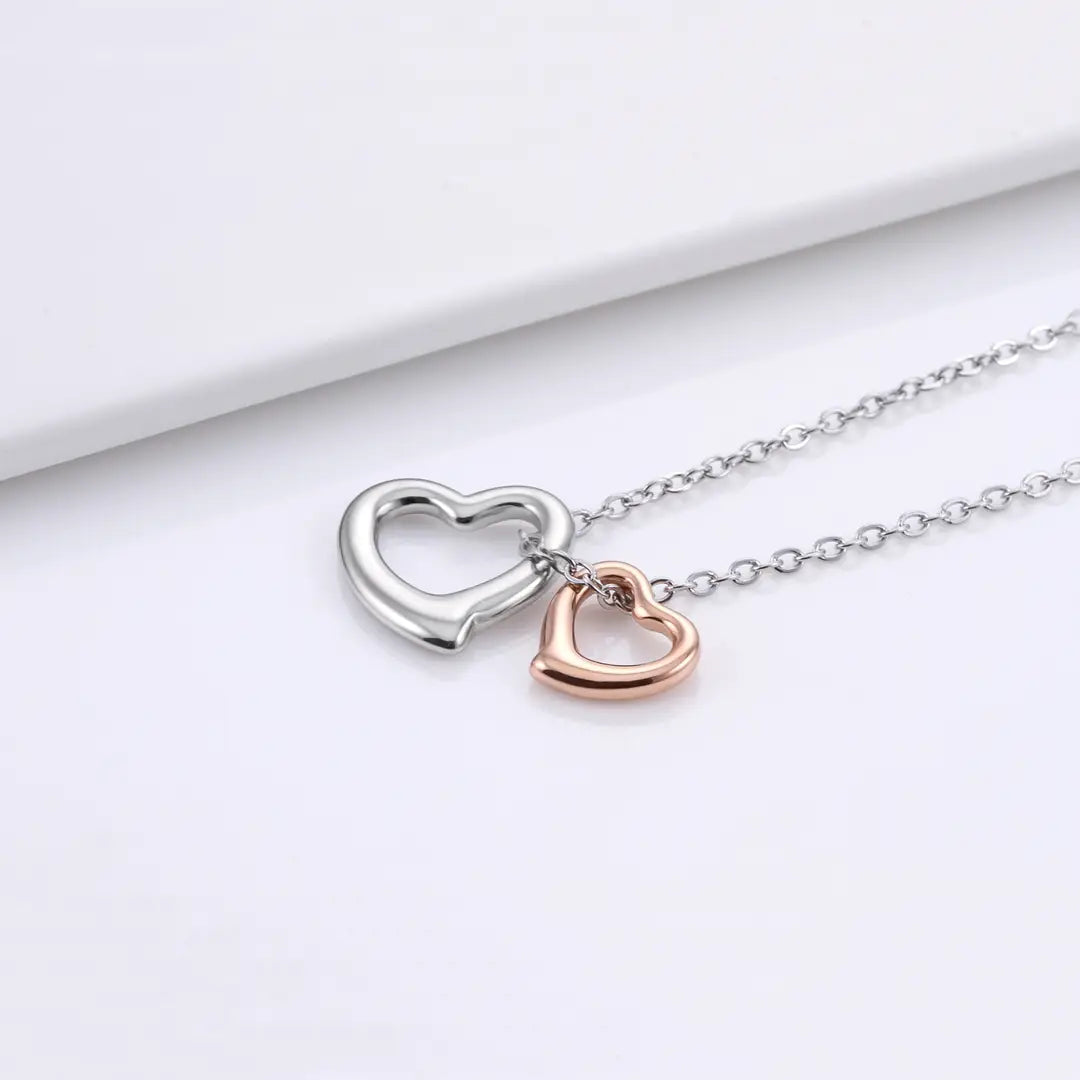 Silver Heart Necklace for Women Daily Wear Fashion Jewelry