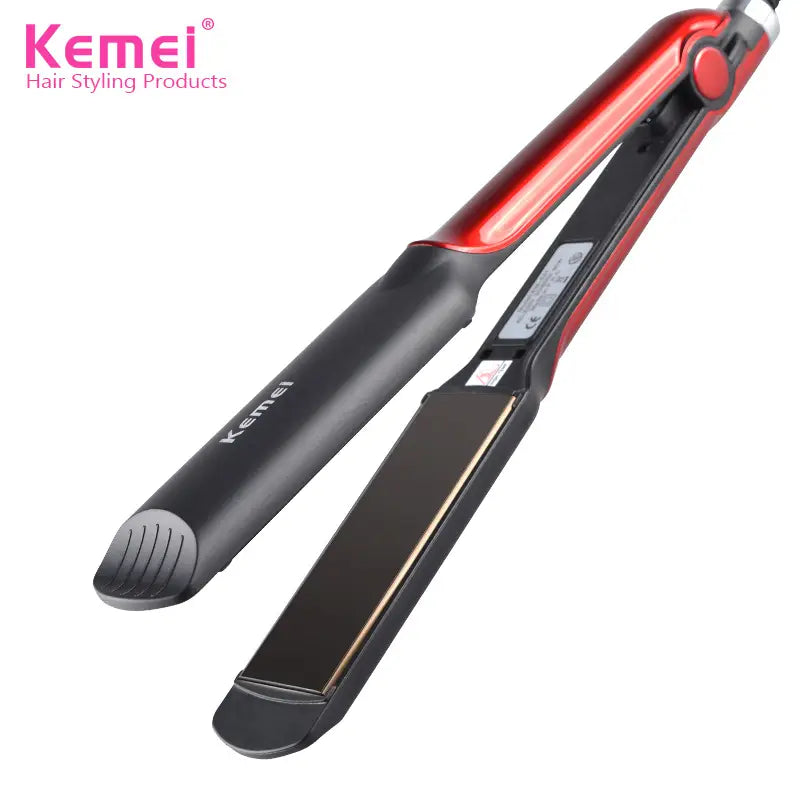 Kemei Hair Styling Brush Red Black Aluminum
