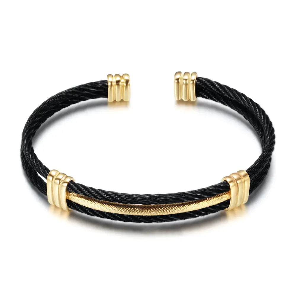 Premium Gold & Silver Braided Bracelet for Women