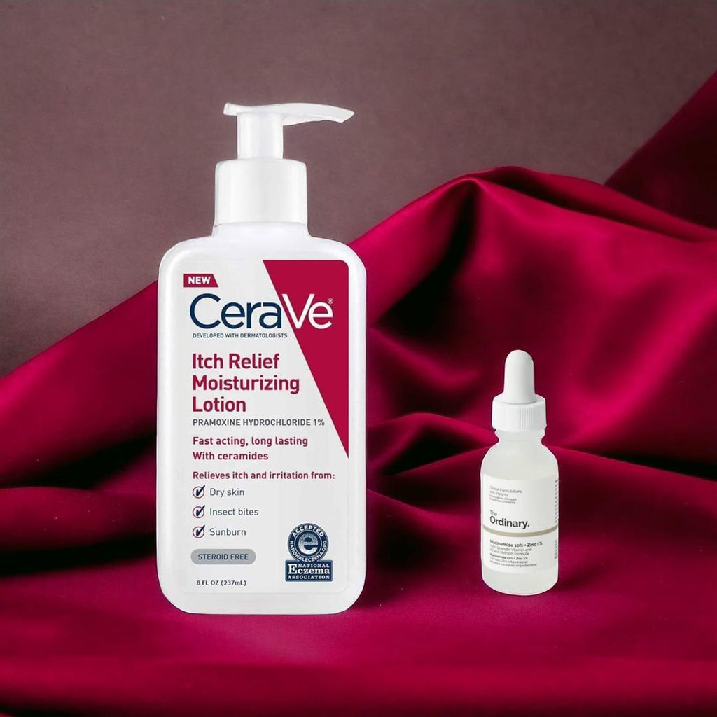 CeraVe Itch Relief Lotion + Skincare Set for Dry Skin