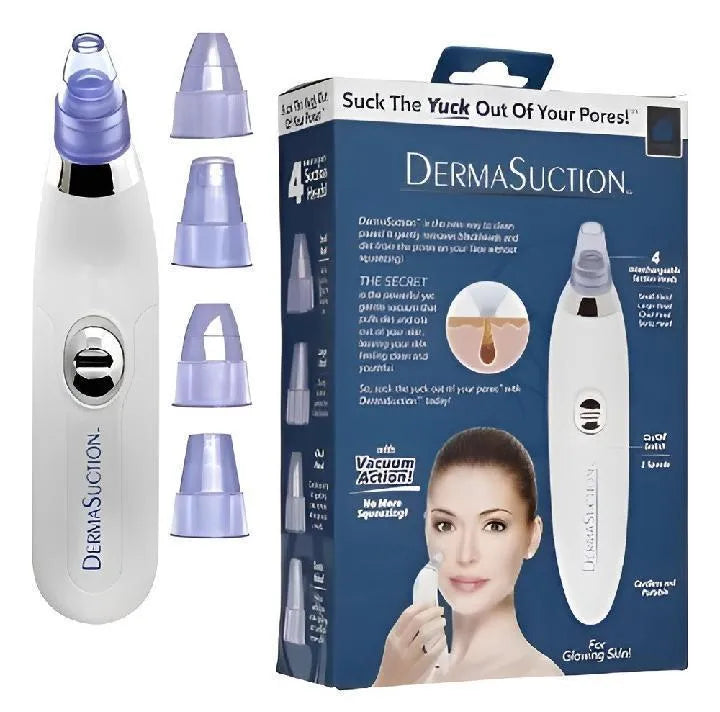 Derma Suction Facial Cleanser with 4 Tips