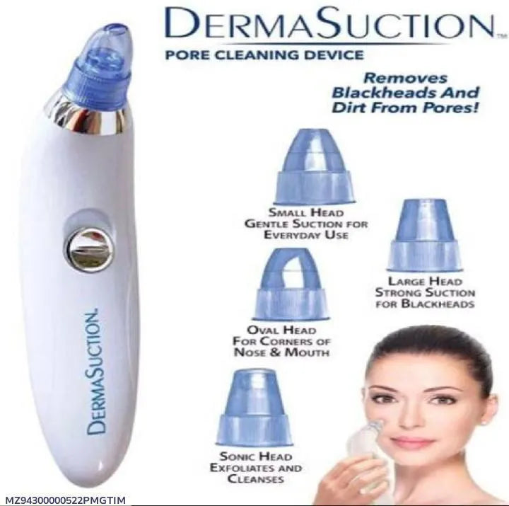 Derma Suction Facial Cleanser with 4 Tips