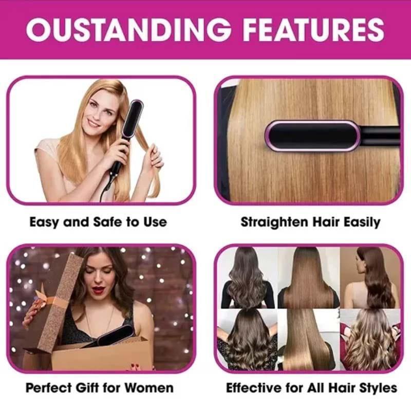 Hair Dryer Brush with Anti-Scald & 30s Heat
