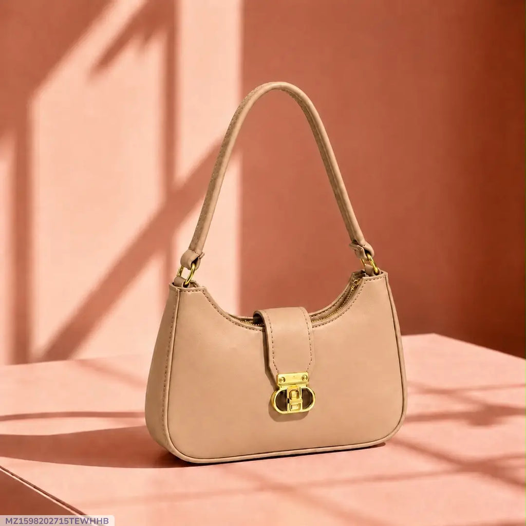 Women's Leather Plain Shoulder Bag