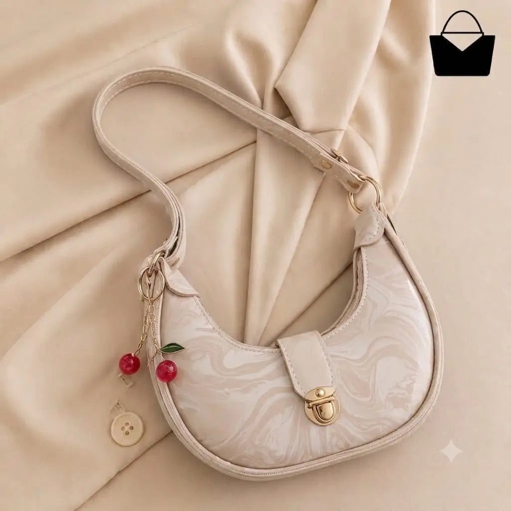 Women's Leather Plain Shoulder Bag
