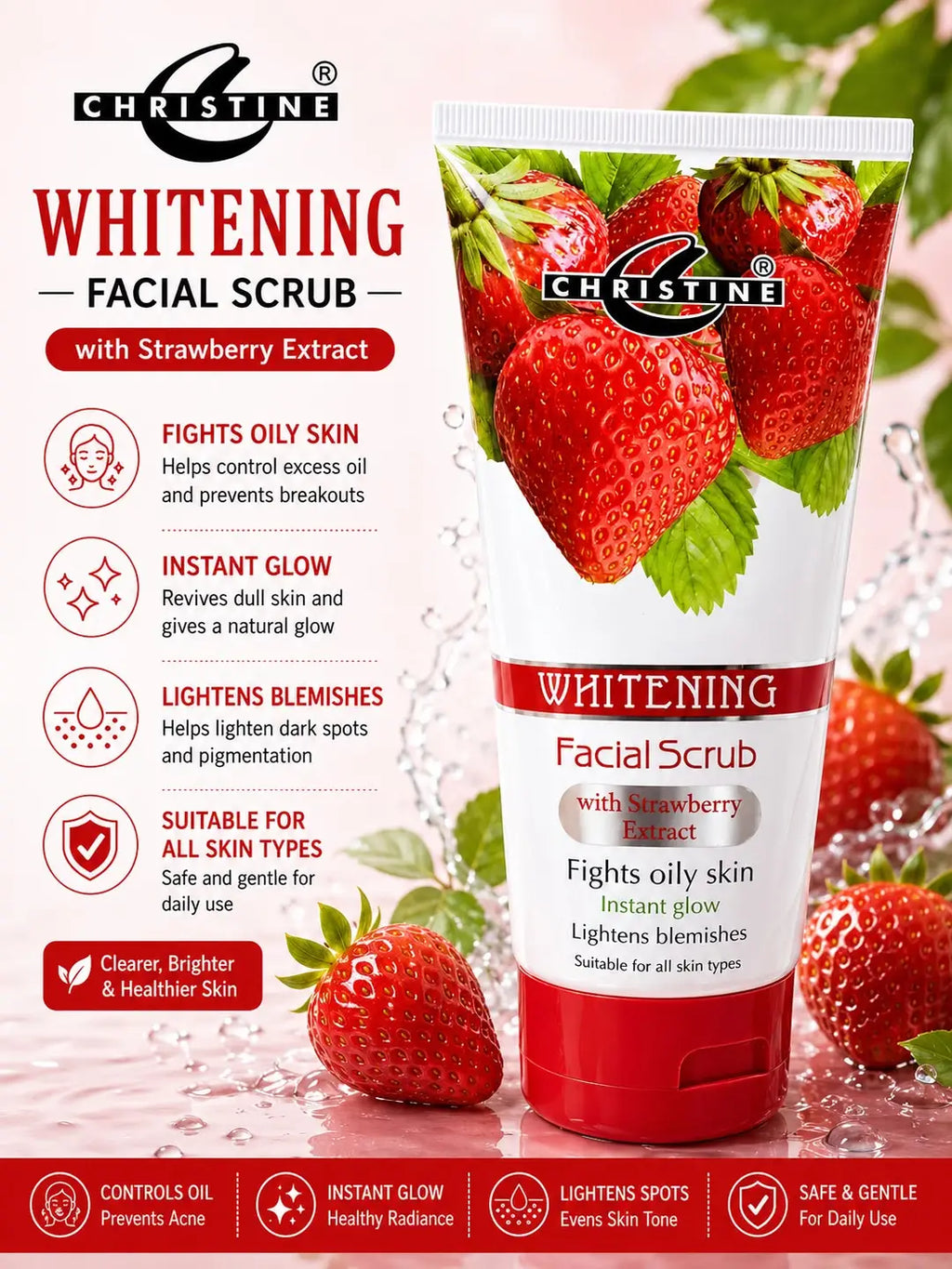 Whitening And Brightening Facial Scrub