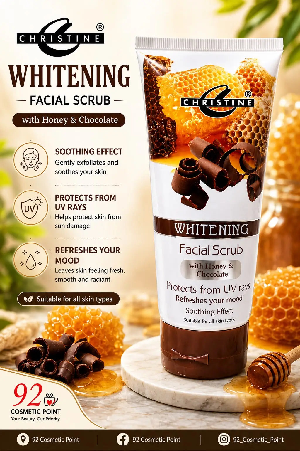 Whitening And Brightening Facial Scrub