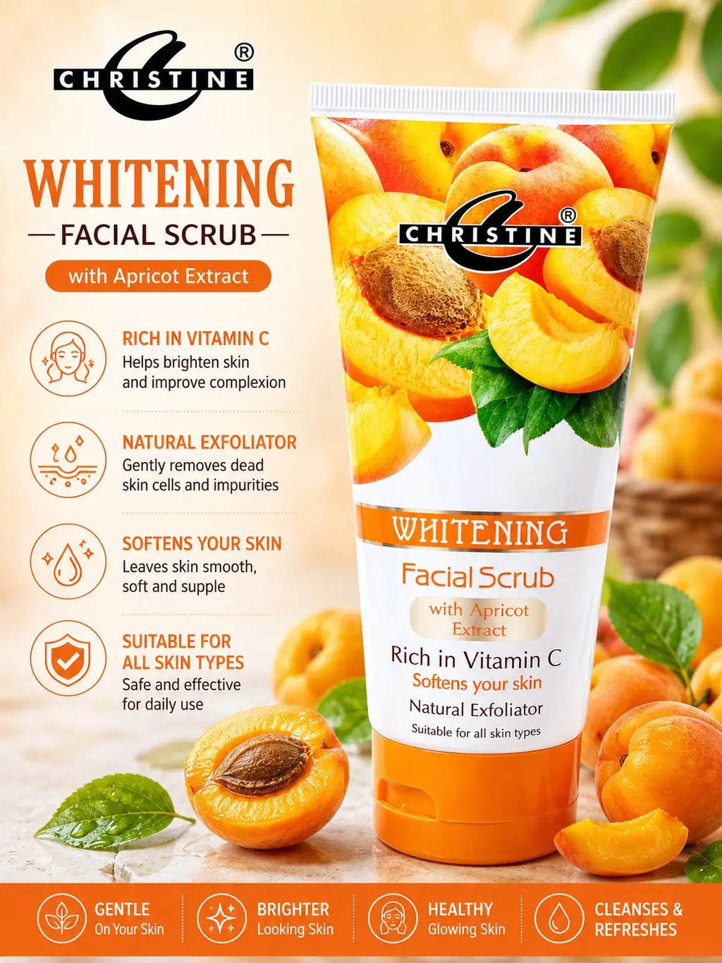 Whitening And Brightening Facial Scrub