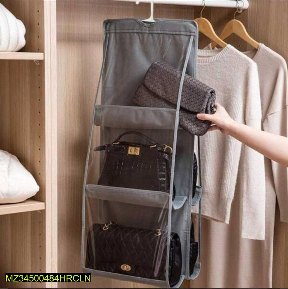 6 Compartment Hanging Closet Organizer Non-Woven Fabric