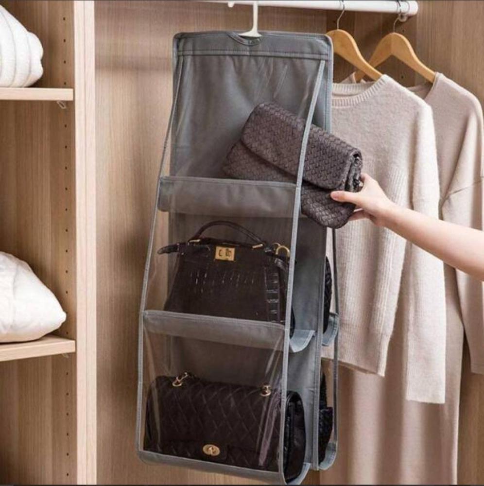 6 Compartment Hanging Closet Organizer Non-Woven Fabric
