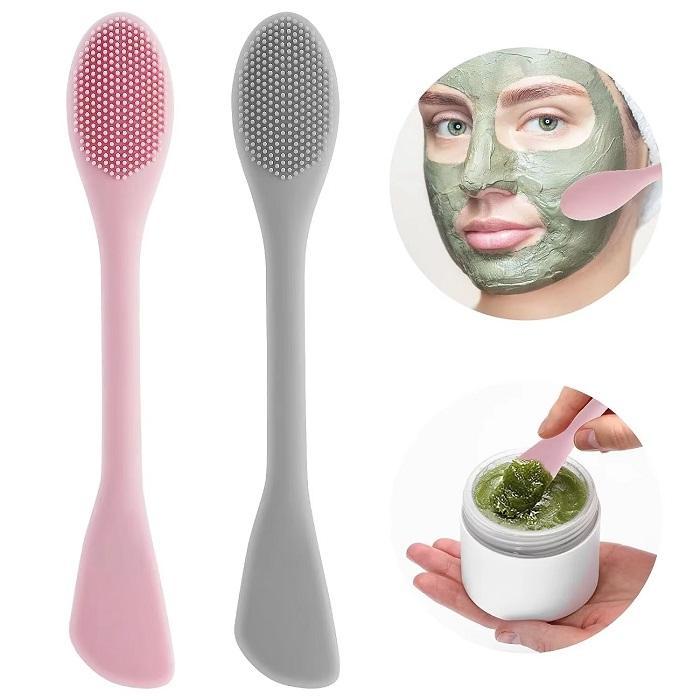 Silicone Face Brush Set of 2 for Exfoliation