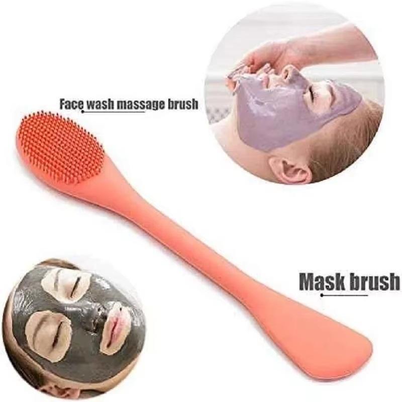 Silicone Face Brush Set of 2 for Exfoliation