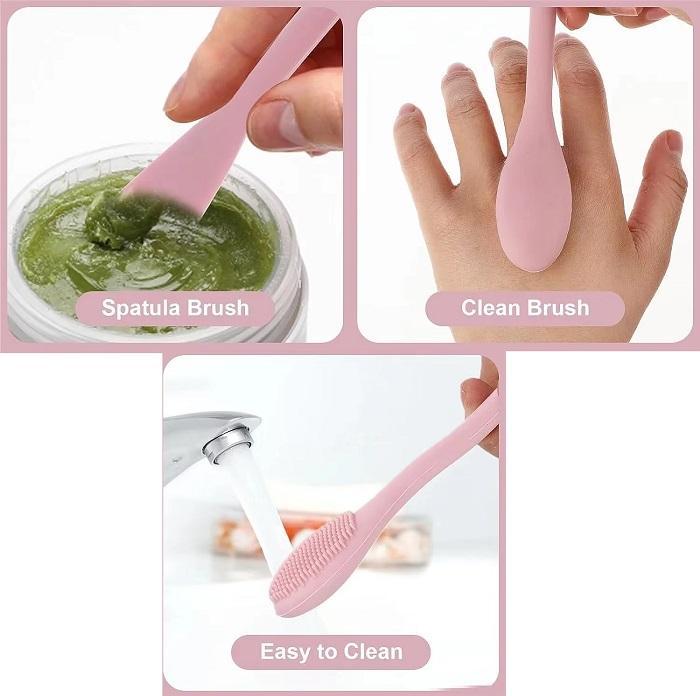 Silicone Face Brush Set of 2 for Exfoliation