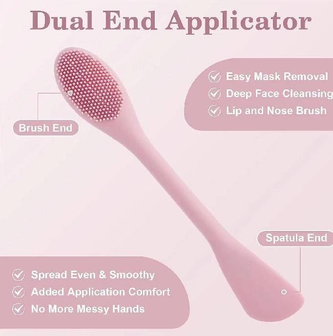 Silicone Face Brush Set of 2 for Exfoliation