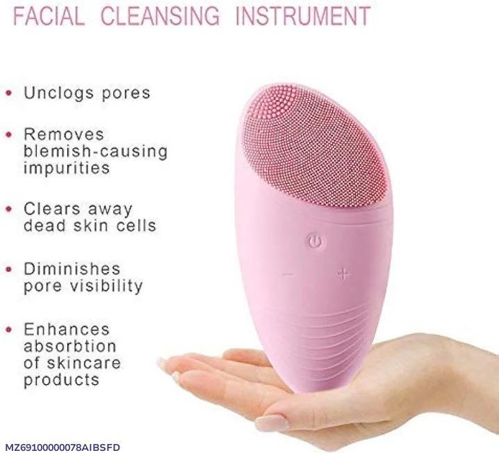 Rechargeable Pink Facial Cleanser for Clear Skin