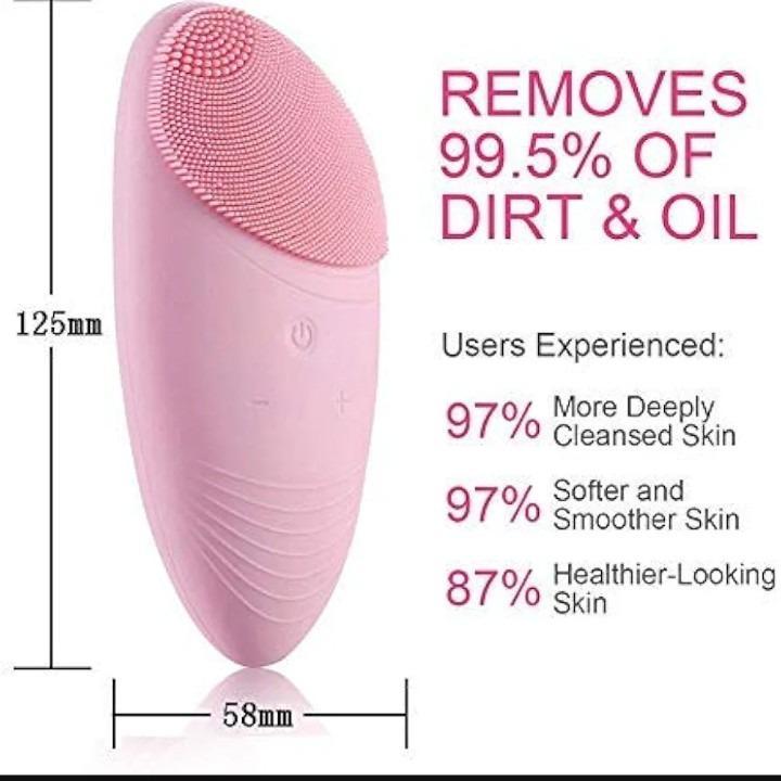 Rechargeable Pink Facial Cleanser for Clear Skin
