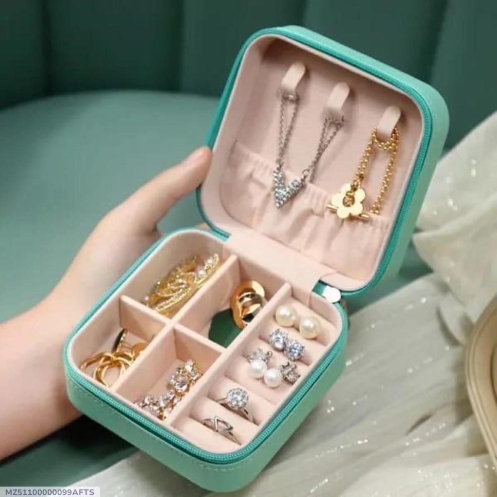 Stylish Pink Jewelry Box for Women Travel Home