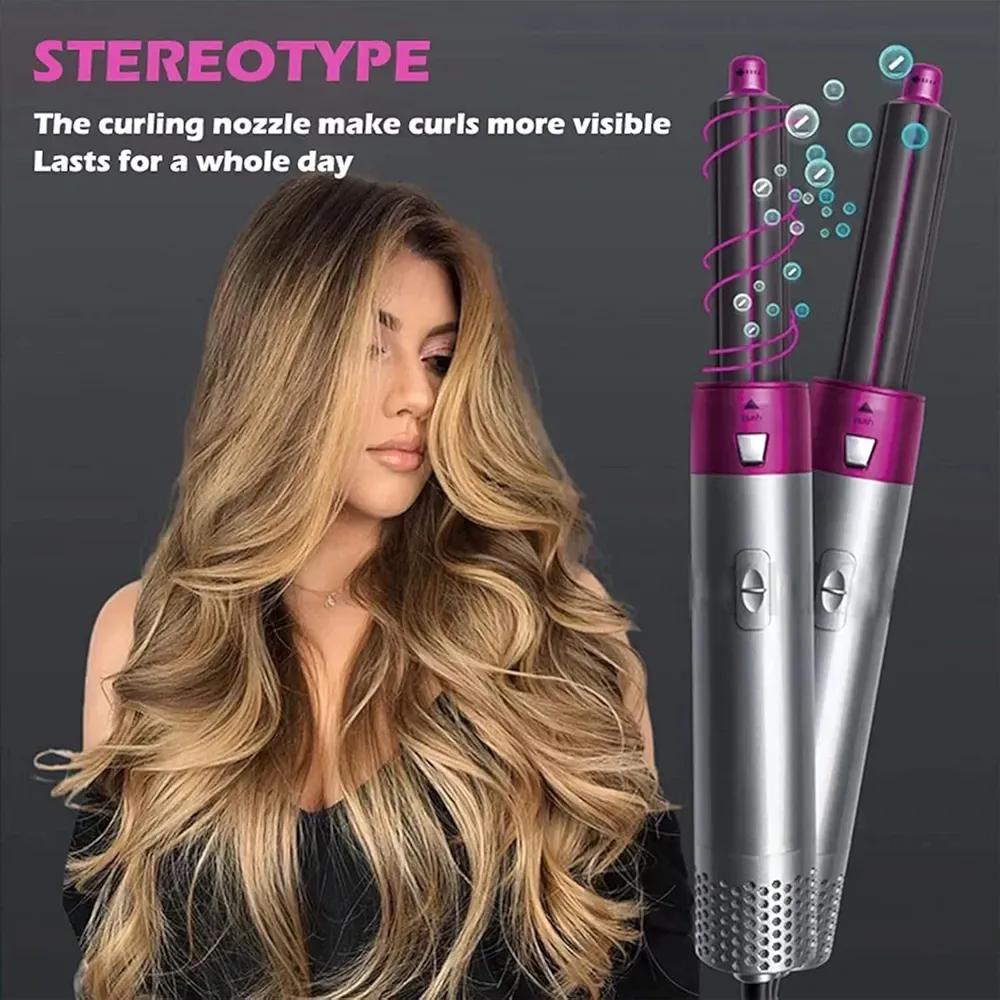 5-in-1 Hair Curler & Straightener for Women