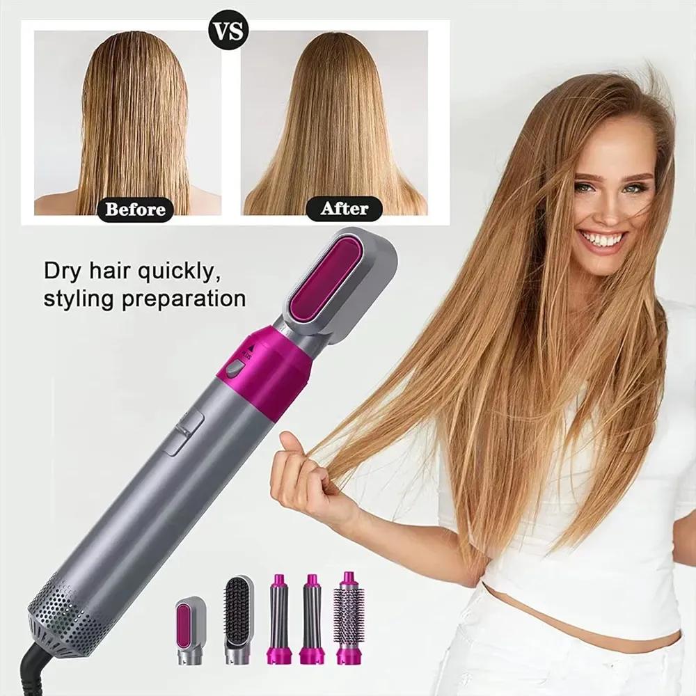 5-in-1 Hair Curler & Straightener for Women