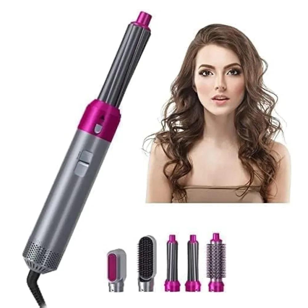 5-in-1 Hair Curler & Straightener for Women