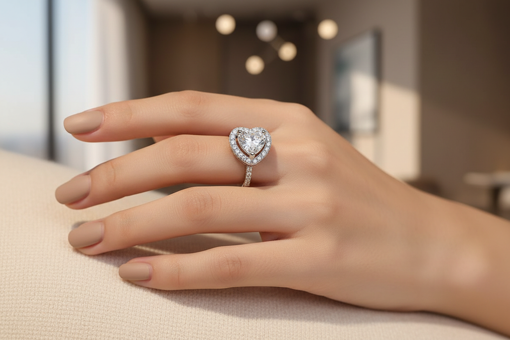 Heart ring lifestyle render
