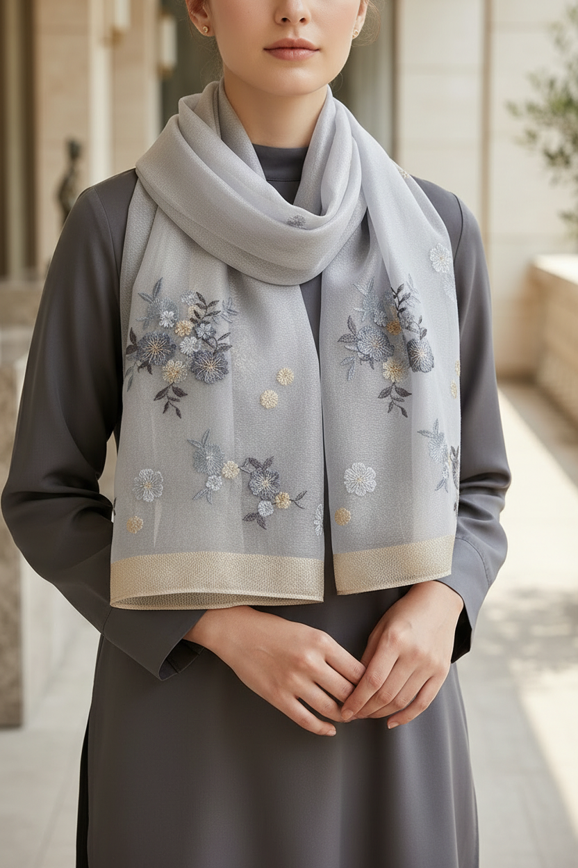TAJIO scarf styling image